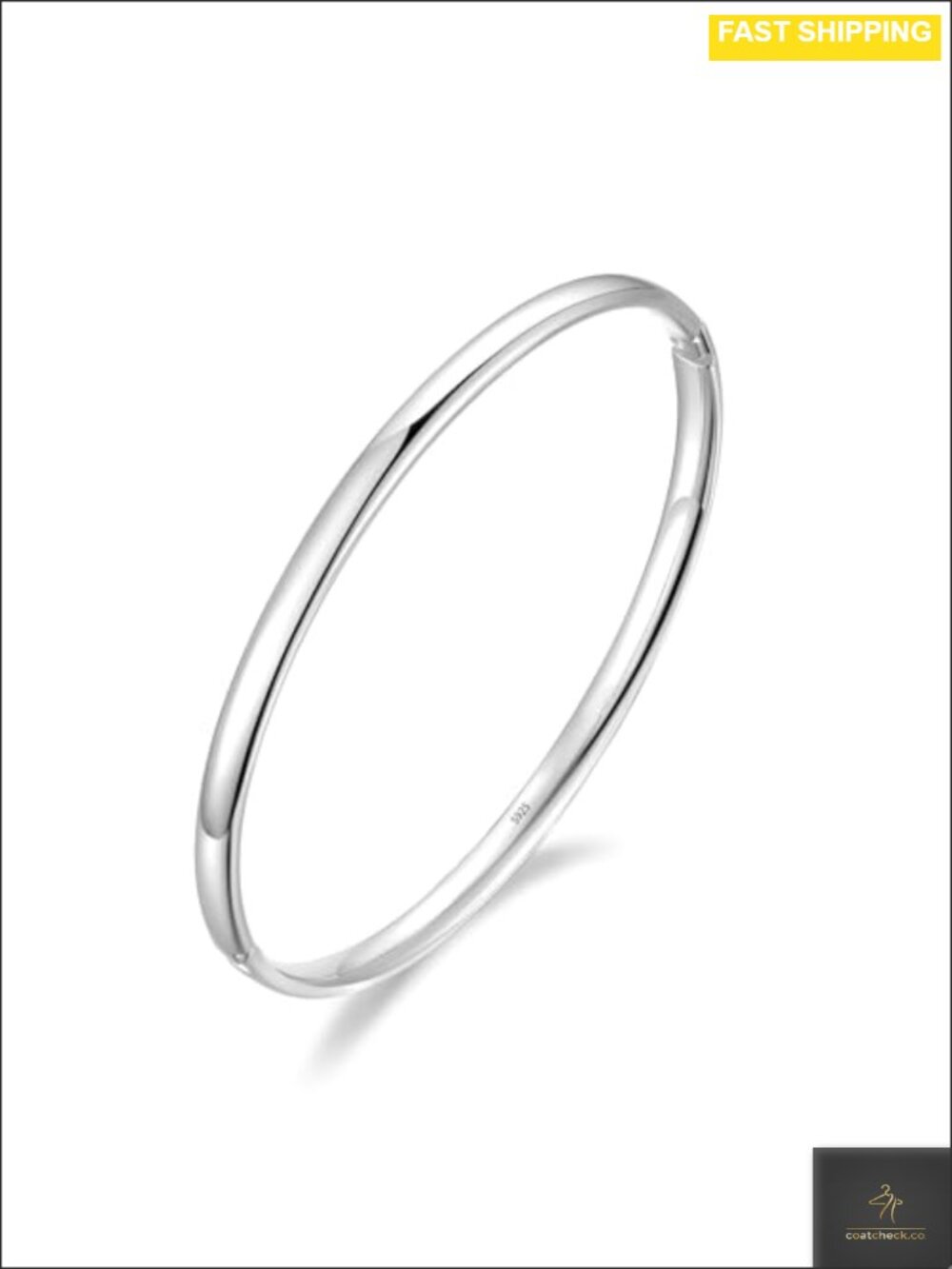 4mm Oval 925 Sterling Silver Bangles Dainty Stackable Cuff Bracelets